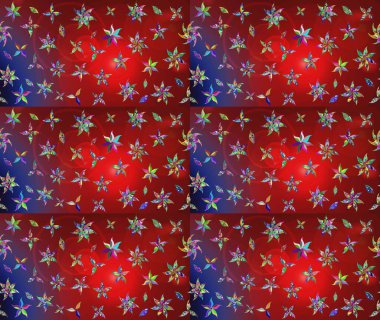 Kırmızı el çizilmiş desen. Sanat, çiçeklere ilham veriyor ve arka planda bırakıyor. Karalama çiçekleri çizim kalıbı. Raster deseni.