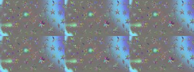 Arkaplan dokusu, duvar kağıdı, çiçek temalı gri renkler. Soyut etnik raster çizim kalıbı. Kabile sanatı boho baskısı, klasik çiçek arkaplanı.