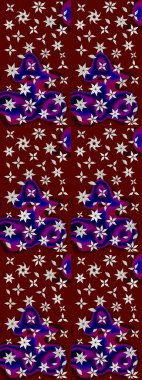 Sketch Floral Pattern in Raster illustration. Fancy fabric pattern. Colour Spring Theme sketch pattern Background. Flat Flower Elements Design.