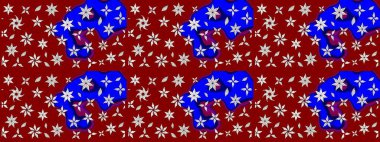 Çiçek kırmızısı eskiz deseni. Raster çiçek izi. Klasik taslak çizimi. Raster Yumuşak kumaş deseni.