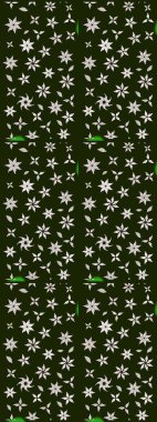 Üzerinde gelincikler ve vadi zambakları olan renkli çiçek desenli nakış deseni. Tekstil tasarımı için gri renkli geleneksel halk çiçekleri buketi.