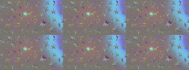 Nazikçe, güzel çiçek arkaplanı. Çiçekli karalama şeklinde Raster çiçek deseni. Gri renkli çiçekler.