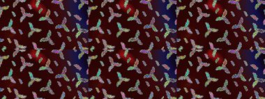 Güzel soyut kar taneleri raster tasarımı. Düz kar karalama ikonları, kar taneleri silueti kahverengi, yeşil ve gri renkler noel afişi, kartlar. Yeni yıl kar tanesi.