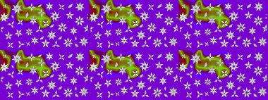 Renkli Bahar Teması eskiz kalıbı. Çiçek deseni. Düz Çiçek Elementleri Tasarımı. Raster illüstrasyonu. Chichi kumaş deseni çiz.