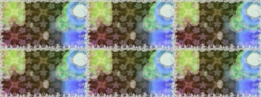 Suluboya kusursuz desen. Çiçek izi. Suluboya tarzında nötr renkler üzerine çiçekler.