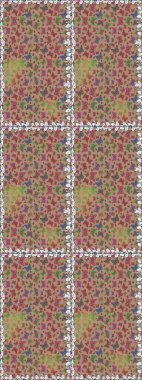 Sonsuz. Yazdırmayı tekrarla. Soyut suluboya kelebeklerle bej rengi şeffaf deniz mavisi desenli pürüzsüz bir arka plan. Raster illüstrasyonu.