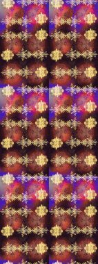 Düz kar karalama ikonları, kar taneleri kahverengi, mor ve pembe renkli siluetler noel afişi, kartlar. Yeni yıl kar tanesi. Güzel soyut kar tanesi raster tasarımı..