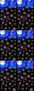 Güzel kumaş deseni. Küçük çiçekteki sevimli çiçek deseni. Güzel karalamalı çiçek desenli çizim. Raster illüstrasyonu.