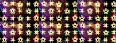 Raster illüstrasyonu. Renkli arka planda izole tatlı kar taneleri. Soyut mandala ya da tuhaf kar tanesi çizgisi sanat tasarımı.