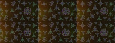 Robot resim. Küçük çiçekteki sevimli çiçek deseni. Raster illüstrasyonu.