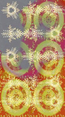 Güzel soyut kar taneleri renkler üzerine raster tasarımı. Yeni yıl kar tanesi. Düz kar karalama ikonları, kar taneleri silueti Noel afişi için, kartlar.