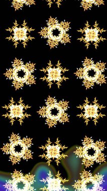 Raster tasarımı. Kar tanesi raster arka planı. Kış siyahı, sarı ve kahverengi Noel kar beyazı kristal element. Xmas Frost kar taneleri izole edilmiş siluet sembolü. Meteoroloji buz koleksiyonu.