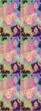 Eskiz oryantal klasik altın desen. Tarafsız renklerde altın tekrarlayan elementler içeren Raster soyut arkaplanı.