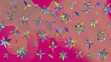 Anti-stres için soyut örnek sayfası. Raster illüstrasyonu. Pembe renklerde.