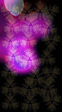 Kış kar taneleri, raster arka plan. Yüzey için tekrarlanan doku, ambalaj kağıdı, siyah, mor ve gri renkler üzerine kar tanesi.