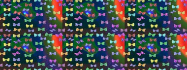 Mavi arka planda güzel renkli kelebeklerin Raster vintage el çizimi. Moda sevimli kumaş tasarımı. Raster illüstrasyonu.