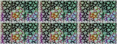 Gri renkli çiçekli kusursuz çiçek deseni. Suluboya tarzında gri renkte çiçekler.