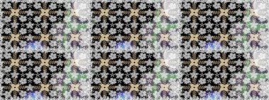 Raster illüstrasyonunda kusursuz çiçek deseni. Gri renkli çiçekler.