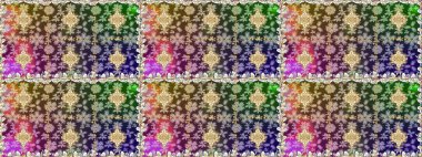 Geleneksel oryantasyon süsü. Klasik klasik klasik arka plan. Kusursuz klasik raster altın desenli. Altın elementlerle nötr renklerde altın desen.