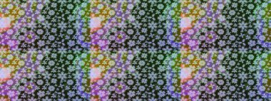 Gri renkli etnik çiçekli zarif eskiz deseni. Raster Çiçek İllüstrasyon Şirin Tekstil.