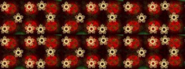 Kış kartı Mutlu Noeller, Yeni Yıl ve Mutlu Tatil Raster çizimleri. Kahverengi, kırmızı ve siyah kar taneli Noel kartı kahverengi, kırmızı ve siyah renkler. Kar taneleri arkaplanı.