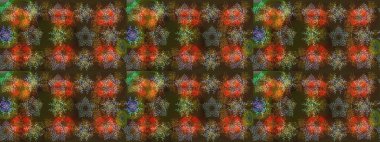 Kahverengi, gri ve yeşil renklerde suluboya kar taneleri. Raster illüstrasyon kar taneleri. Güzel dekorasyon. Kışın sembolü.