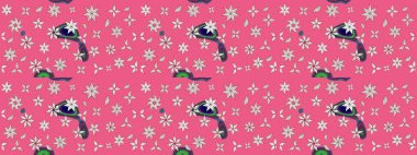 Çiçek pembesi çizim deseni. Raster çiçek izi. Klasik taslak çizimi. Raster Yumuşak kumaş deseni.