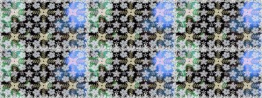 Çiçekli karalama şeklinde Raster çiçek deseni. Gri renkli çiçekler. Nazik, narin çiçek arkaplanı.