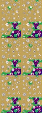 Raster illüstrasyonu. Robot resim. Küçük çiçekte sevimli çiçek deseni var..