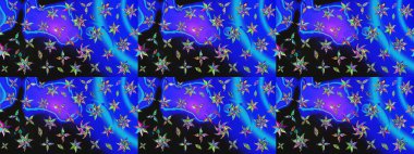 Yumuşak pamuk tasarımı. Klasik çiçek desenli. Yumuşak fayans. Raster 'ın taze dokusu. Paketleme, tekstil, duvar kağıdı için çiçek arkaplanı.