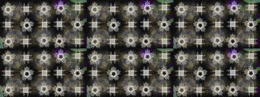 Geleneksel klasik Raster altın eskiz modeli. Gri, kahverengi ve siyah renklerde altın elementler. Barok tarzında eskiz doğulu süsü..