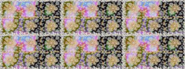 Kusursuz kıvırcık saçlar. Raster altın desen. Doğulu stil, altın elementlerle birlikte gri renklerde altın desenli arabesk yapar..