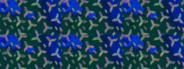 Kar tanesi süs desen. Kar taneleri arka plan. Snowflakes desen. Raster resim. Düz çizmek özgeçmişlerine izole soyut kar taneleri ile.