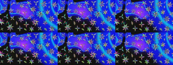 Yumuşak pamuk tasarımı. Klasik çiçek desenli. Yumuşak fayans. Raster 'ın taze dokusu. Paketleme, tekstil, duvar kağıdı için çiçek arkaplanı.