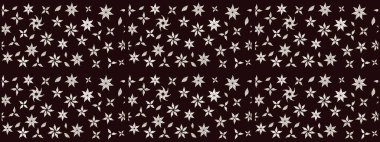 Küçük renkli çiçekler. Çiçekli yaz çiçekleri. Motley illüstrasyonu. Moda baskıları için zarif bir şablon. Robot resim. Küçük çiçekte şirin desenler.