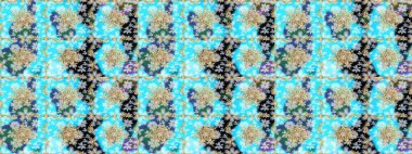 Mavi renklerde ve altın elementlerle kusursuz klasik desen. Noel, kar tanesi, yeni yıl 2019.