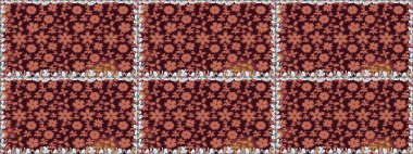 Sevimli çiçek desenli küçük çiçek. Raster resim. Sorunsuz.