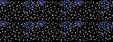 Kar tanesi raster deseni. Siyah renkli kar taneleri. Raster illüstrasyonu. Renkli arka planda izole tatlı kar taneleri.