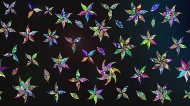 Çiçek arkaplan. Doğa. Raster deseni. - Gri çiçekler. Küçük çiçekte güzel bir desen var. Çiçek kolajı. Çiçek bileşimi.