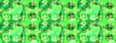 Kar taneleri tasarımı. Retro tarzı, kış elementleri. Son moda kar taneleri ve elementler onun kartlarını gösteriyor. Modern soyut tasarım posteri, kapak, kart tasarımı yeşil, sarı ve nötr renkler.