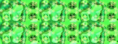 Kar taneleri tasarımı. Retro tarzı, kış elementleri. Son moda kar taneleri ve elementler onun kartlarını gösteriyor. Modern soyut tasarım posteri, kapak, kart tasarımı yeşil, sarı ve nötr renkler.