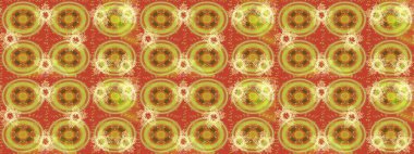 Raster Noel soyut renkli arka plan ve tatlı kar tanesi. Farklı kar taneleri toplayıcısı, turuncu renkte kış elementleri..