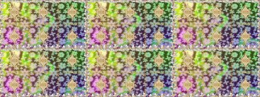 Raster illüstrasyonu. Damask altın soyut çiçek nötr renklerde pürüzsüz desen. Süsleme.