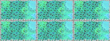 Mavi arka planda izole edilmiş web tasarımı için renk çizgisi raster seti. Kusursuz. Kelebek.