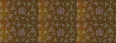 Moda arka planında parlak buketler. Kumaş, duvar kağıdı ve kağıt üzerine baskı yapmak için gelişen arka plan. Raster illüstrasyonu. Eski usul küçük çiçekli şirin bir eskiz deseni..