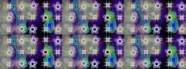 Kar tanesi süs desen. Düz renkli arka plan üzerinde izole kar taneleri tasarımı. Raster resim. Snowflakes desen. Kar taneleri arka plan.