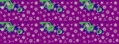 Raster illüstrasyonu. Tekstil veya kitap kapakları, imalat, duvar kağıtları, baskı, hediye paketi ve yapıştırma kitabı için çiçek eskizi geçmişi. Küçük ölçekli çiçeklerdeki basit sevimli desen.