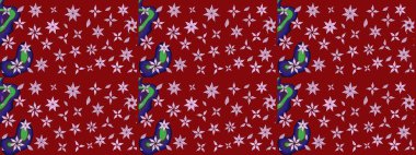 Kırmızı renkte çiçekler. Elle boyanmış suluboya resim çizimi çiçekler ve bitkiler.