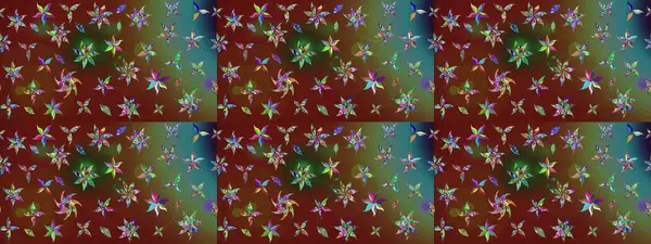 Şatafatlı bahar bahçesi dokusu. Kahverengi renkte çiçek eskizi. Raster illüstrasyonu. Çiçek deseni. Kahverengi renkte çiçekler.