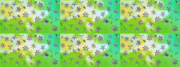 Çiçekli tebrik kartı. Suluboya çiçek buketi. Çiçek arkaplan. Doğum günü kartı ya da düğün davetiyesi. Raster illüstrasyonu. Yeşil renklerde.